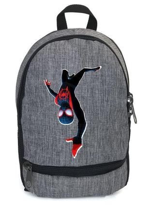Рюкзак подростковый человек паук 0016 cappuccino toys (spiderman - 0016) серый1 фото