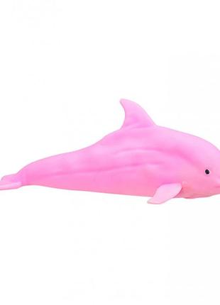 Игрушка антистресс "дельфин" ll2164 тянучка розовый