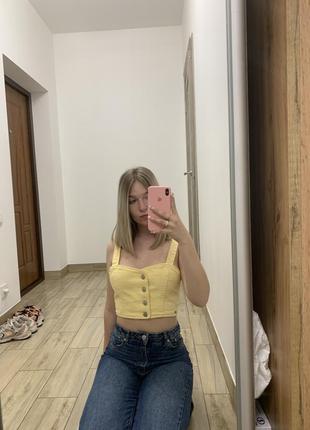 Джинсовий топ bershka