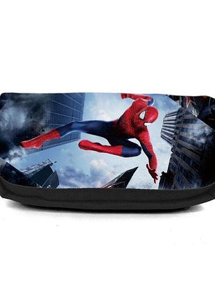 Школьный пенал человек паук 021 органайзер универсальный (spiderman-021-black) черный
