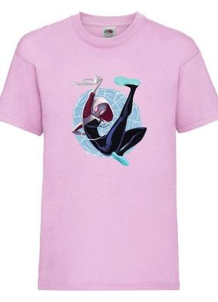 Футболка детская человек паук 0023 (spm 0023 pnc) розовая, размер 104-116-128-140-152-164 см