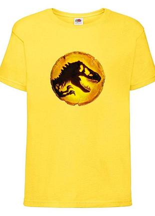 Футболка jurasic_park_008 желтая 98-104-116-128-140-152-164