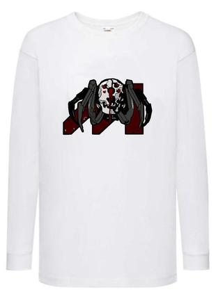 Лонгслив реглан кибер панк 0010 с длинным рукавом (crk 0010) размер 116-128-140-152-164 белый