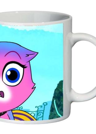 Кружка радужно бабочково единорожная кошка supercup (чашка-sc-rainbow butterfly unicorn kitty-0010)