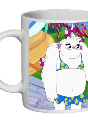 Кружка радужно бабочково единорожная кошка supercup (чашка-sc-rainbow butterfly unicorn kitty-007)