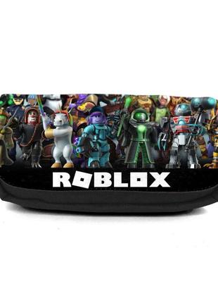 Шкільний пенал роблокс органайзер універсальний (roblox-0011-black) чорний