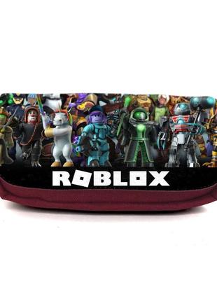 Школьный пенал роблокс органайзер универсальный (roblox-0011-red) красный