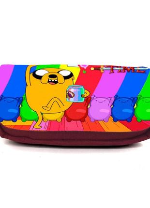 Школьный пенал время приключений органайзер универсальный (adventure time-003-7-red) красный