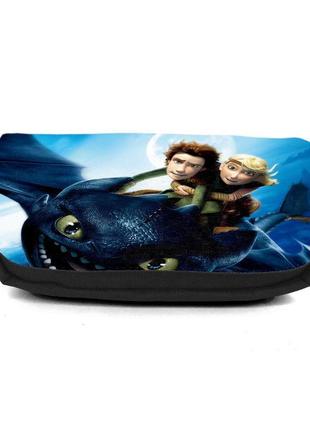 Школьный пенал как приручить дракона 0016 органайзер универсальный (drg-0016-blc) черный