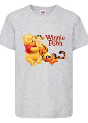 Футболка детская винни пух 020 (wnp 020 gry) серая, размер 98-104-116-128-140-152-164 см