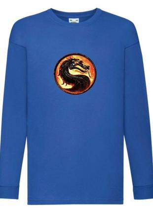 Лонгслив реглан мортал комбат 03 (mtc-03) размер 104-116-128-140-152-164 синий