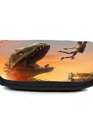 Школьный пенал парк юрского периода 001 (jurasic park) органайзер универсальный (jrp-001-blc) черный