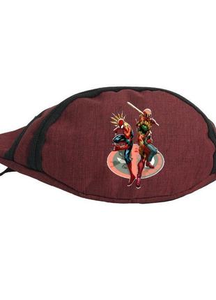 Сумка бананка на пояс человек паук 0012 (spiderman-0012) cappuccino toys красная