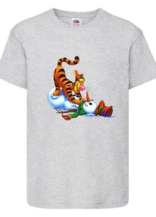 Футболка детская винни пух 005 (wnp 005 gry) серая, размер 98-104-116-128-140-152-164 см
