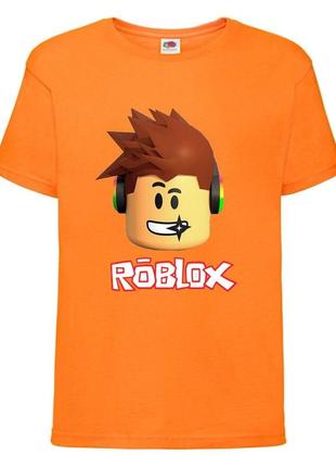 Футболка детская роблокс roblox (rb-05) оранжевая