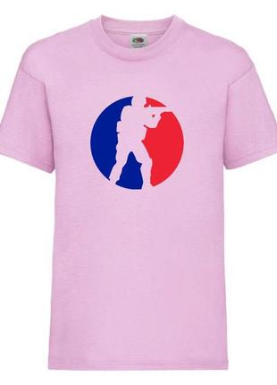 Футболка детская контр страйк 009 (csg-009) розовая, размер 104-116-128-140-152-164