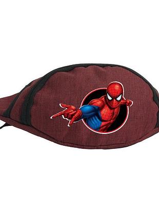Сумка бананка на пояс человек паук 007 (spiderman-007) cappuccino toys красная