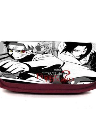 Школьный пенал наруто 0016 (naruto) органайзер универсальный (nrt-0016-brd) бордовый