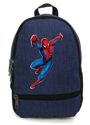 Рюкзак подростковый человек паук 006 cappuccino toys (spiderman - 006) синий