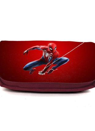 Школьный пенал человек паук 033 органайзер универсальный (spiderman-033-brg) бордовый