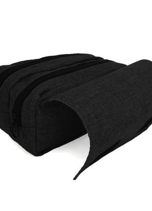 Школьный пенал влад а4 органайзер универсальный (а4-007) черный