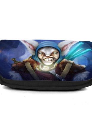 Школьный пенал дота 0029 органайзер универсальный (dota-0029-black) черный