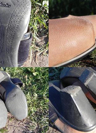 Clarks asos prada hugo boss 38 стильные эффектные замшевые кожаные туфли на резинке3 фото