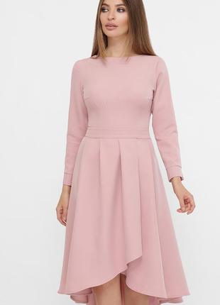 Платье миди розового цвета
