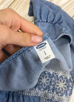 Милое платье с вышивкой old navy 4