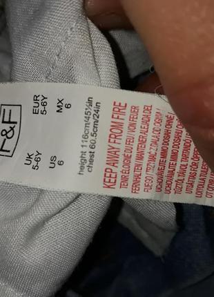 Джинсові шорти f&f на 5-6 років 4