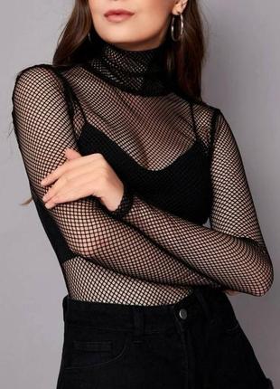 Водолазка гольф гольфик гольфік топ топік топік чорний чорний чорна чорна кофта кофточка кофтинка сітка сітка прозора прозора прозорий прозорий