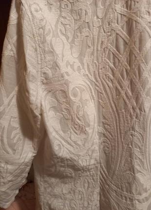Блуза с вышитым орнаментом(цвет белый)6 фото