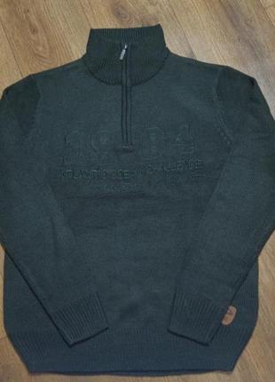 Классный акриловый свитер под горло adventure, р. l, xl, замеры на фото