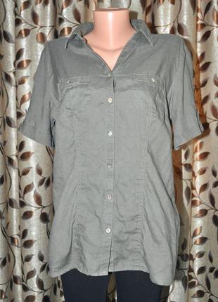Жіноча льняна сорочка з&a