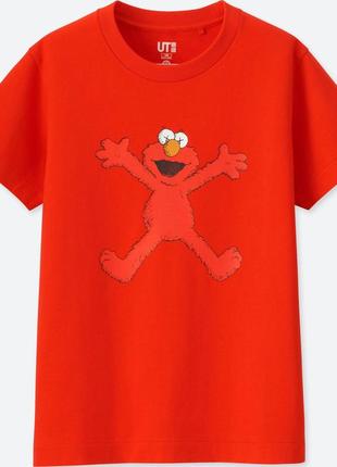 Kids kaws x sesame street ut (футболка с коротким рукавом) 9-10 ,11-12