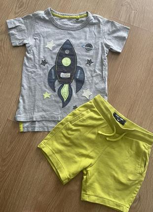 Комплект футболка шорти