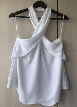 Шифоновий топ з відкритою спиною zara / s / l