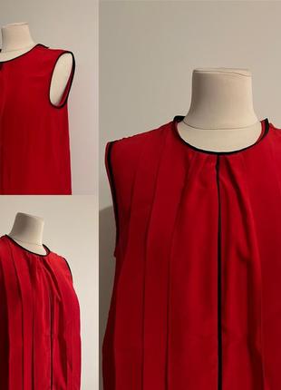 Prada milano оригінал шовкова майка блуза з коротким рукавом3 фото