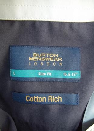 ( 48 / 50 р) burton menswear мужская рубашка длинный рукав оригинал бангладеш новая4 фото
