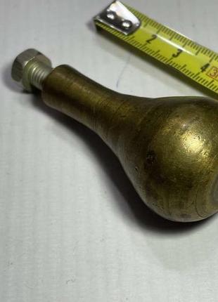 Ручка латунная, дверная, старинная, в рэтро стиле, 182,5 грамма, состояние отличное!