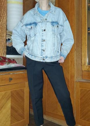 Джинсовка оверсайз джинсовый жакет курточка пиджак denim co3 фото