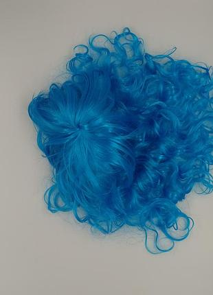 Парик голубий 55 см, універсальний розмір