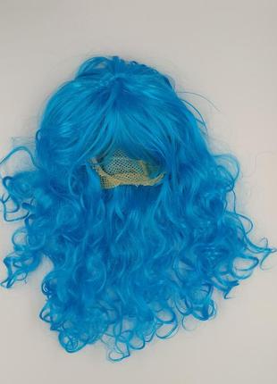Парик голубий 55 см, універсальний розмір