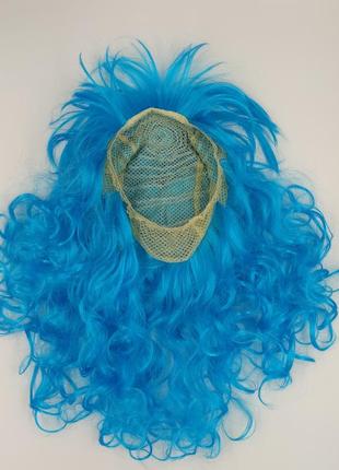 Парик голубий 55 см, універсальний розмір