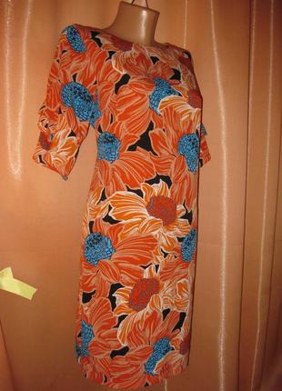 Нарядна зручна приємна пряма сукня сарафан плаття 12uk/40eurо/8us dorothy perkins км10654 фото