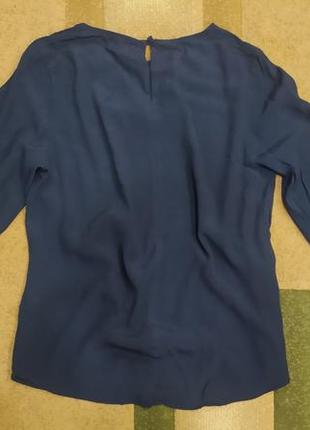 Блуза блузка рубашка синяя недорого купить м, с размер3 фото