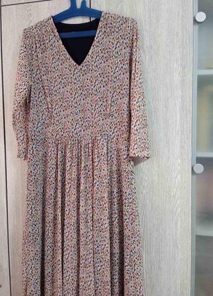 Сукня плямисте з довгим рукавом2 фото