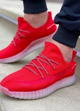 Летние кроссовки yeezzy red