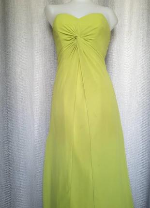 Жіноче яскраво салатова довге, вечірній, літній, ошатне, випускна сукня, сарафан для фотосесії