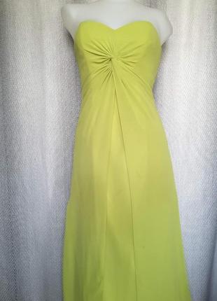 Жіноче яскраво салатова довге, вечірній, літній, ошатне, випускна сукня, сарафан для фотосесії8 фото
